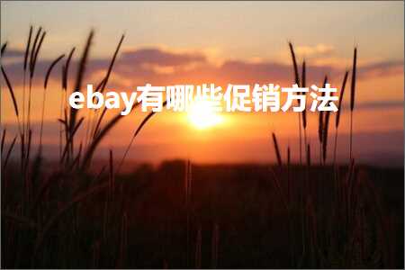 跨境电商知识:ebay有哪些促销方法